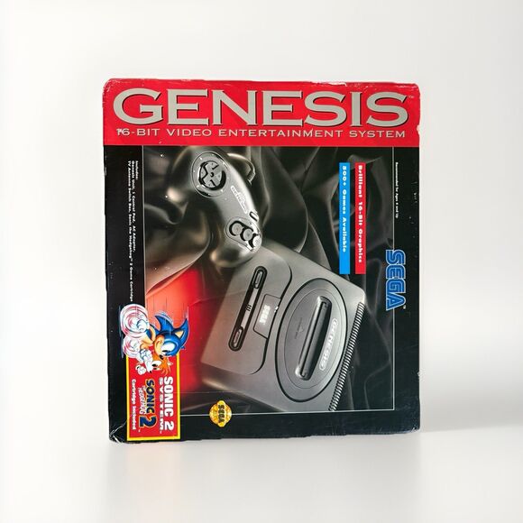 Sega Genesis Model 2 Console W/Original Box + Manual -NOT WORKING -For Parts - Picture 8 of 10